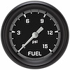 AX345GBPF Autocross Gray 2 5/8in. Fuel Pressure Gauge, 15 Psi - image 1