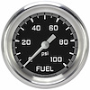 AX346GAPF Autocross Gray 2 5/8in. Fuel Pressure Gauge, 100 Psi - image 1