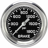 AX367GAPF Autocross Gray 2 5/8in. Brake Pressure Gauge - image 1