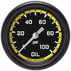 AX381YBPF Autocross Yellow 2 5/8in. Oil Pressure Gauge - image 1