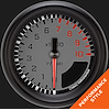 AX383GBPF Autocross Gray 2 5/8in. Tachometer - image 1
