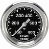 AX397GAPF Autocross Gray 2 5/8in. Cylin.der Head Temp. Gauge - image 1