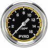 AX398YAPF Autocross Yellow 2 5/8in. Exhaust Gas Temp. Gauge - image 1