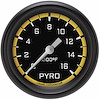 AX398YBPF Autocross Yellow 2 5/8in. Exhaust Gas Temp. Gauge - image 1