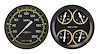 AX52YBLF Classic Instruments Auto Cross Yellow 6 Gauge Set - image 1