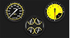 AX53YBLF Autocross Yellow Three Gauge Set - image 1