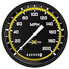 Yellow AutoCross Series Speedometer 4-5/8" Electrical - image 1