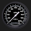 Gray AutoCross Series Speedometer 3-3/8" Electrical - image 1