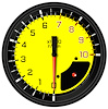 Yellow AutoCross Series Tachometer 4-5/8" Electrical