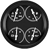 Gray AutoCross Series Quad Gauge 4-5/8" Electrical Includes: - image 1