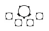 Moal Bomber Series Trim Bezel 5-Gauge Set - image 1