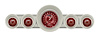 V8 Red Steelie Series Gauge Package 1959-60 Full-Size Chevy Includes: - image 1