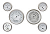 Classic White Series 6-Gauge Set 3-3/8" Elec Speedometer (140 mph) - image 1