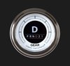 2-1/8 in. Classic White Digital OLED Gear Indicator [Stainless Low Step Bezel] - image 2