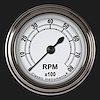CLASSIC WHITE 2 TACHOMETER FULL SWEEP - image 1