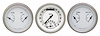 Classic White Series 3-Gauge Set 3-3/8" Electrical Ultimate Speedometer (140 mph) - image 1