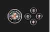 GAUGE SET SHORT SWEEP BLK - image 1