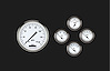 GAUGE SET SHORT SWEEP WHT - image 1