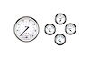 GAUGE SET WHITE W/BLACK - image 1