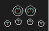 G-Stock Series 6-Gauge Set 3-3/8" Elec Speedometer (140 mph) - image 1