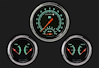 G-Stock Series 3-Gauge Set 4-5/8" Electrical Speedtachular Gauge - image 1