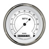 Low Speed Series Speedometer with Hour Meter Classic White Style - image 1