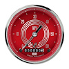 Low Speed Series Speedometer with Hour Meter V8 Red Steelie Style - image 1