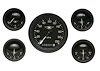 Moal Bomber Series 5-Gauge Set 3-3/8" Electrical Speedometer (140 mph) - image 1