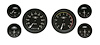 Moal Bomber Series 6-Gauge Set 3-3/8" Elec Speedometer (140 mph) - image 1