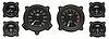 Moal Bomber Series 6-Gauge Set 3-3/8" Elec Speedometer (140 mph) - image 1