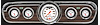 Velocity Series White Gauge Package 1965-66 Mustang Includes: - image 1