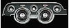 All-American Tradition Series Instrument Package (Standard Black Housing) 1967-68 Mustang Includes: - image 1