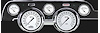 Classic White Series Instrument Package (Standard Black Housing) 1967-68 Mustang Includes: - image 1
