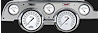 Classic White Series Instrument Package (Brushed Aluminum Housing) 1967-68 Mustang Includes: - image 1