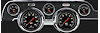 Hot Rod Series Instrument Package (Standard Black Housing) 1967-68 Mustang Includes: - image 1