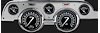 Traditional Series Instrument Package (Brushed Aluminum Housing) 1967-68 Mustang Includes: - image 1