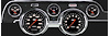Velocity Series Black Instrument Package (Standard Black Housing) 1967-68 Mustang Includes: - image 1