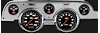 Velocity Series Black Instrument Package (Brushed Aluminum Housing) 1967-68 Mustang Includes: - image 1