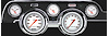 Velocity Series White Instrument Package (Standard Black Housing) 1967-68 Mustang Includes: - image 1