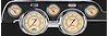 Vintage Series Instrument Package (Standard Black Housing) 1967-68 Mustang Includes: - image 1
