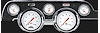 White Hot Series Instrument Package (Standard Black Housing) 1967-68 Mustang Includes: - image 1