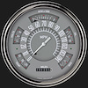 Universal Six Pack Instrument Cluster Gray Face - image 1