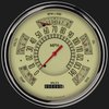 Universal Six Pack Instrument Cluster Tan Face - image 2