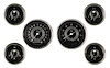 V8 Speedster Series 6-Gauge Set 3-3/8" Elec Speedometer (140 mph) - image 1