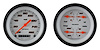 Velocity White Series 2-Gauge Set 3-3/8" Electrical Speedometer (160 mph) - image 1