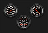Velocity Black Series 3-Gauge Set 3-3/8" Electrical Speedometer (160 mph) - image 1