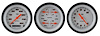 Velocity White Series 3-Gauge Set 3-3/8" Electrical Speedometer (160 mph) - image 1