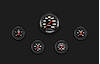 VS100BBLF Velocity Black Five Gauge Set 100 - image 1