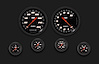 VS151BBLF Velocity Black Six Gauge Set 151 - image 1