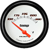 Velocity White w/ Black Bezel 2 ? Water Temp. Short Sweep Includes ? Temp Sender - image 1